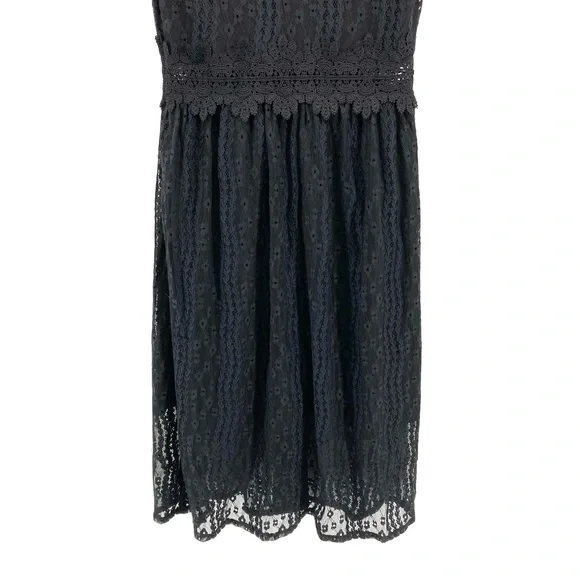 Allison New York Black Eyelet Lace Dress - Picture 11 of 12